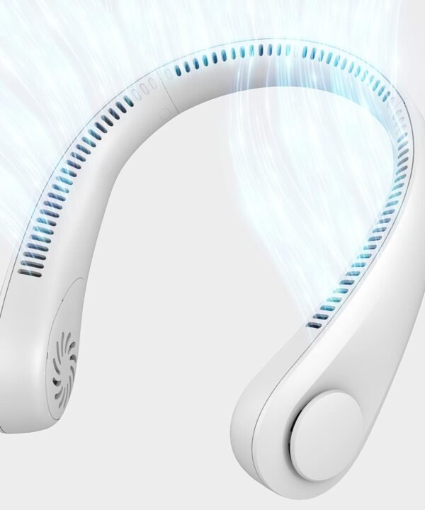 New Mini Neck Fan Portable Bladeless Hanging Neck Rechargeable Air Cooler 3 Speed Mini Summer Sports Fans.