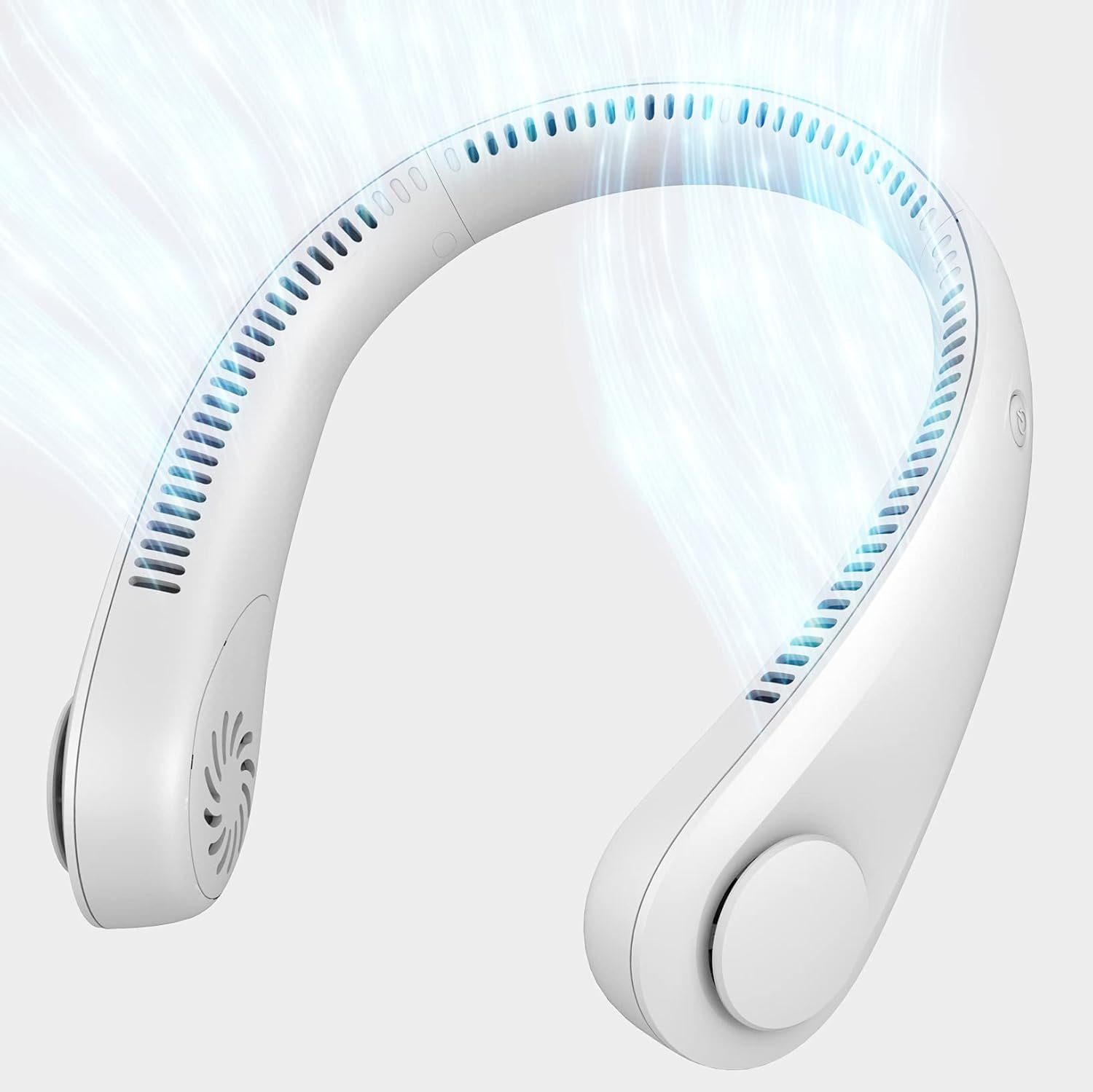 New Mini Neck Fan Portable Bladeless Hanging Neck Rechargeable Air Cooler 3 Speed Mini Summer Sports Fans.