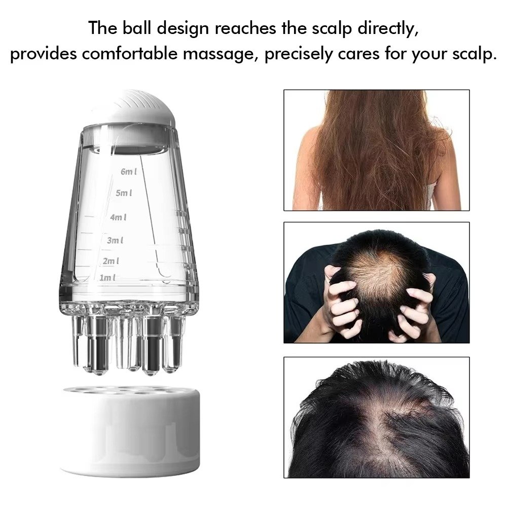 6ml Scalp Applicator, Mini Head Massager, Roll-On Brush, Hair Growth Oil Applicator, Massage Comb, Anti Hair Loss Head Care Tool. - Image 9